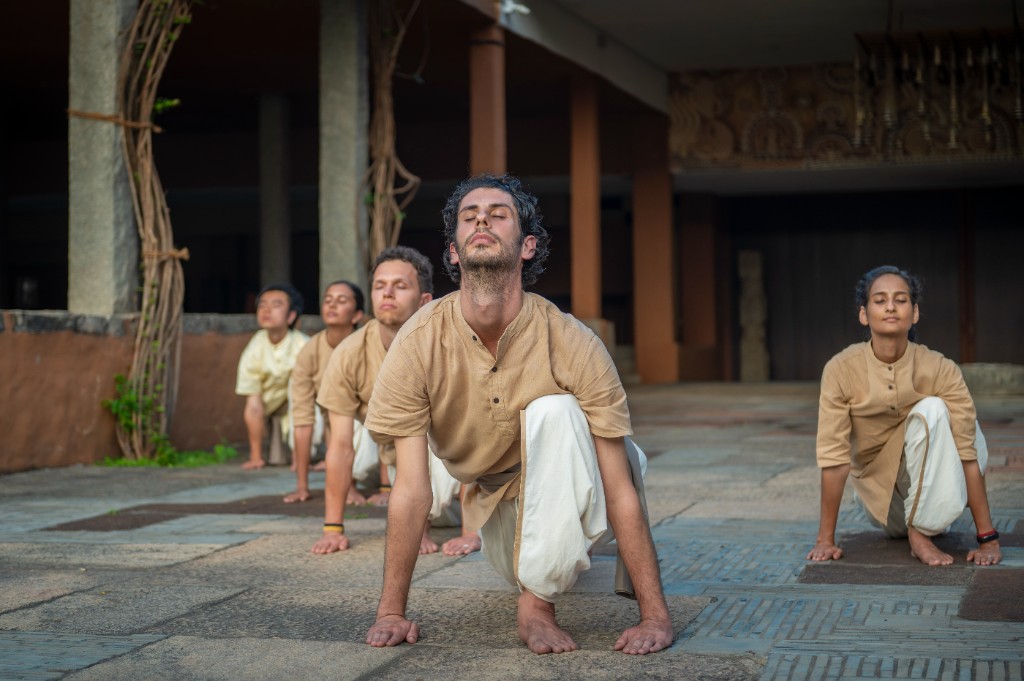 Classical Hatha Yoga practice session