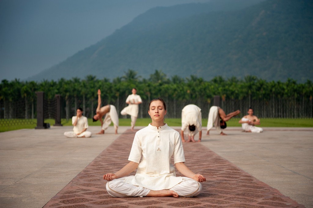 Classical Hatha Yoga practice session